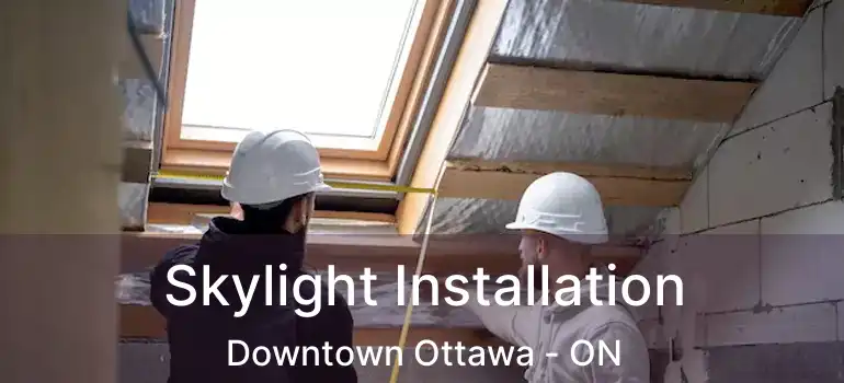  Skylight Installation Downtown Ottawa - ON