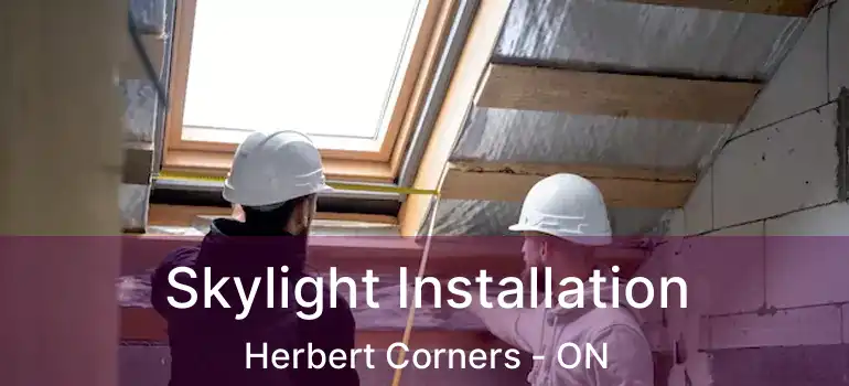  Skylight Installation Herbert Corners - ON