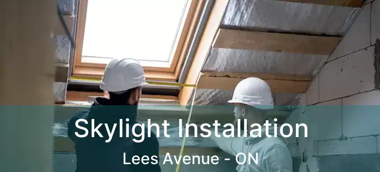  Skylight Installation Lees Avenue - ON