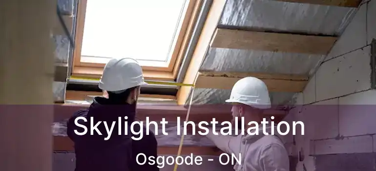  Skylight Installation Osgoode - ON