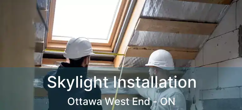  Skylight Installation Ottawa West End - ON