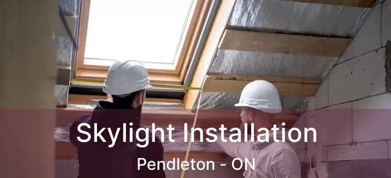  Skylight Installation Pendleton - ON