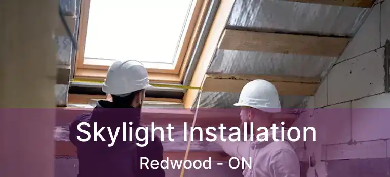  Skylight Installation Redwood - ON