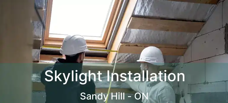  Skylight Installation Sandy Hill - ON