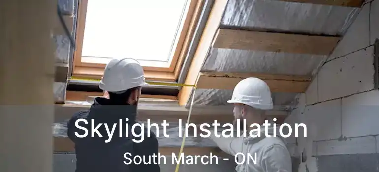  Skylight Installation South March - ON