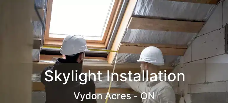  Skylight Installation Vydon Acres - ON