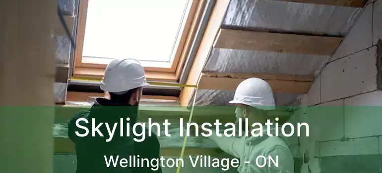  Skylight Installation Wellington Village - ON