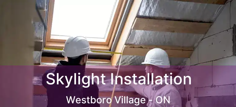  Skylight Installation Westboro Village - ON