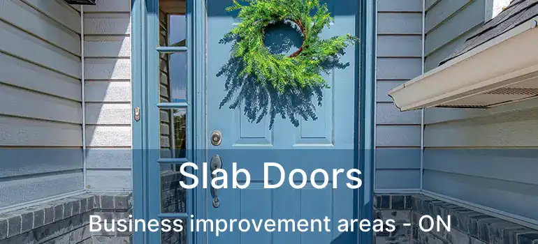  Slab Doors Business improvement areas - ON