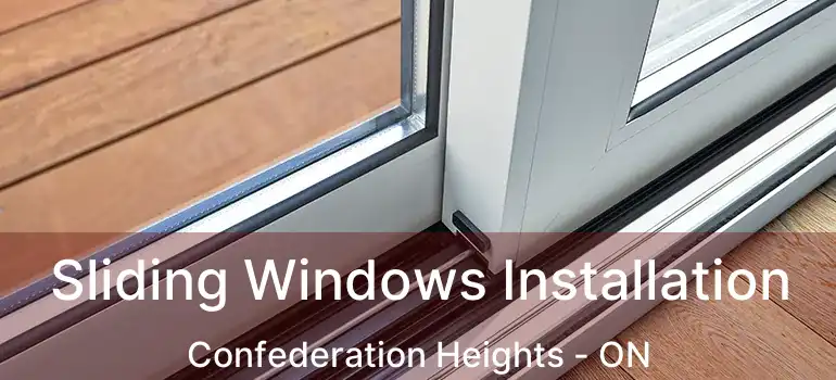  Sliding Windows Installation Confederation Heights - ON