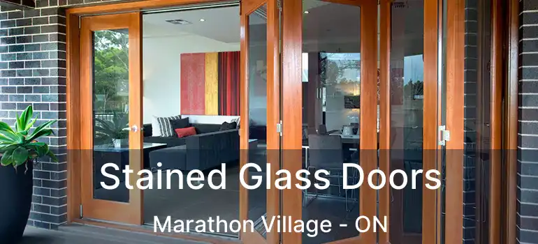  Stained Glass Doors Marathon Village - ON