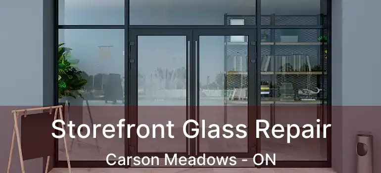  Storefront Glass Repair Carson Meadows - ON