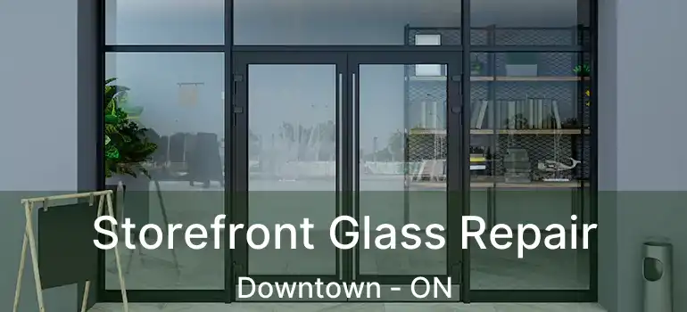  Storefront Glass Repair Downtown - ON