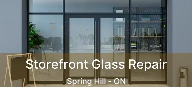  Storefront Glass Repair Spring Hill - ON