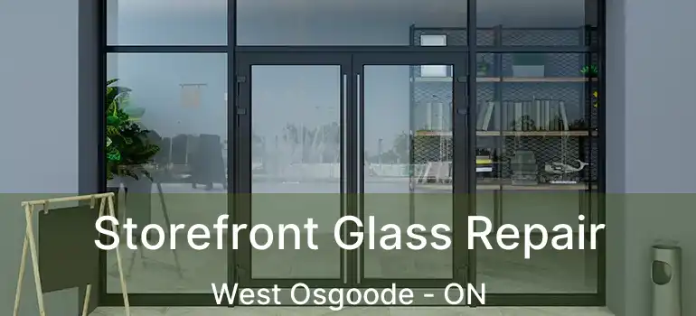  Storefront Glass Repair West Osgoode - ON