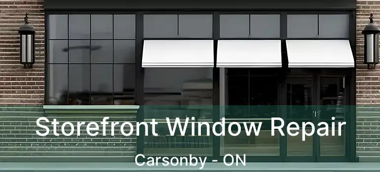  Storefront Window Repair Carsonby - ON