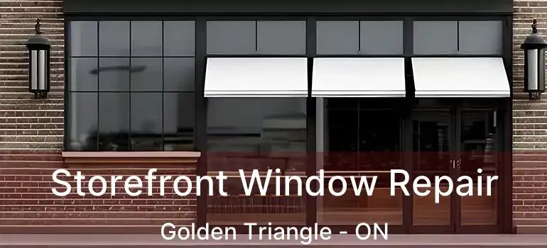  Storefront Window Repair Golden Triangle - ON