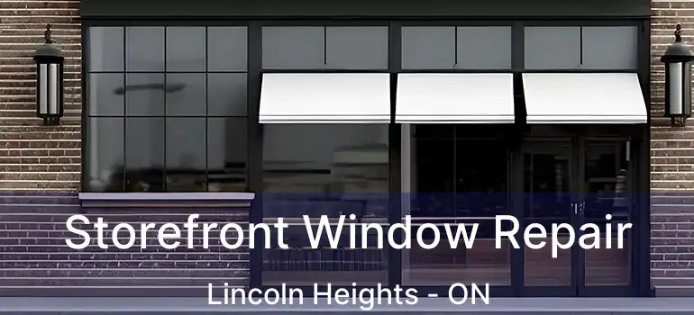  Storefront Window Repair Lincoln Heights - ON