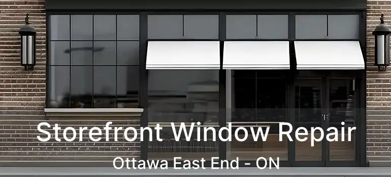  Storefront Window Repair Ottawa East End - ON