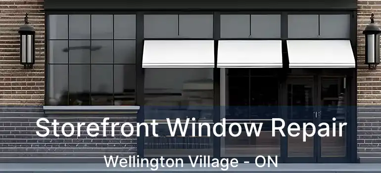  Storefront Window Repair Wellington Village - ON