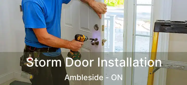  Storm Door Installation Ambleside - ON