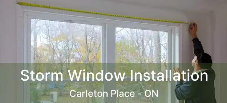  Storm Window Installation Carleton Place - ON