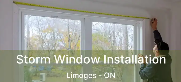  Storm Window Installation Limoges - ON