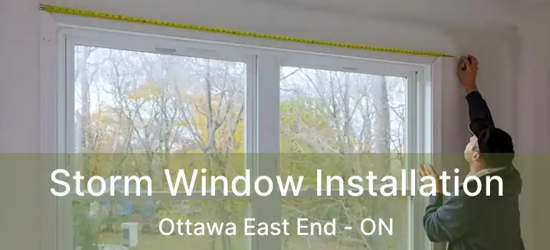  Storm Window Installation Ottawa East End - ON