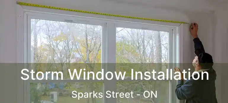  Storm Window Installation Sparks Street - ON