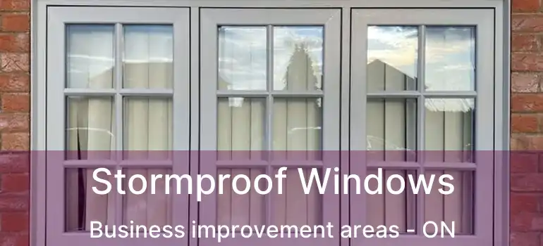  Stormproof Windows Business improvement areas - ON