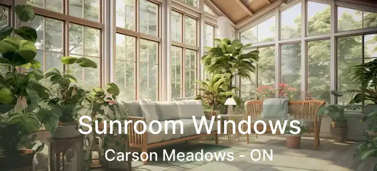  Sunroom Windows Carson Meadows - ON