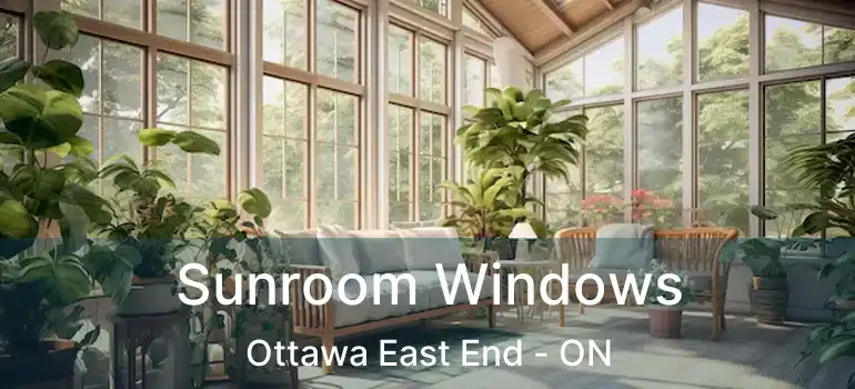  Sunroom Windows Ottawa East End - ON