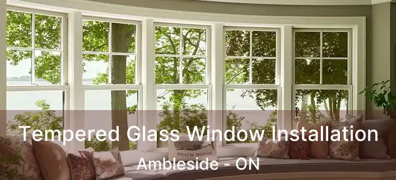  Tempered Glass Window Installation Ambleside - ON