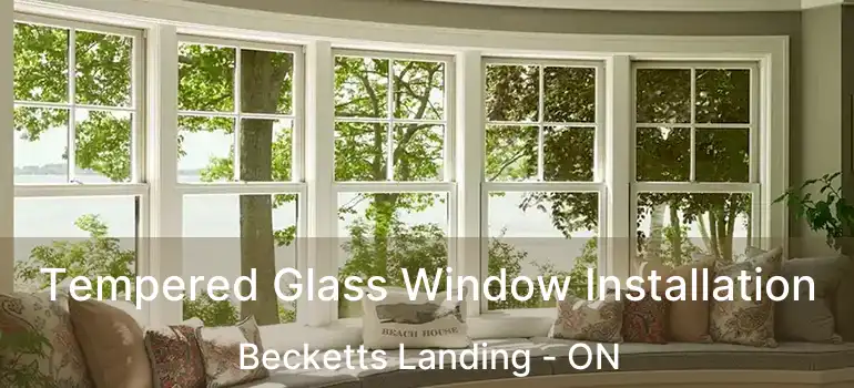  Tempered Glass Window Installation Becketts Landing - ON