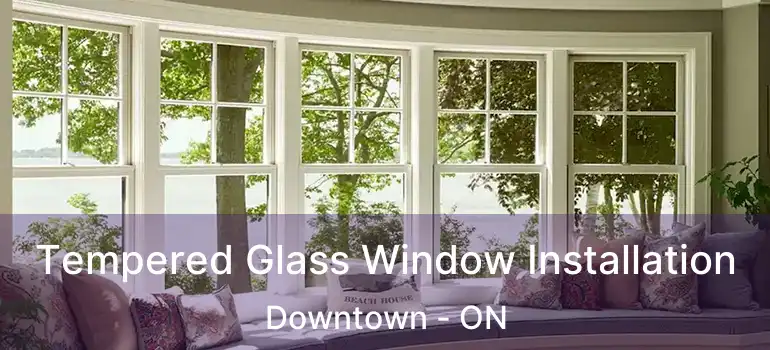  Tempered Glass Window Installation Downtown - ON