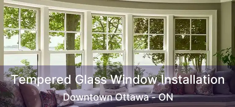  Tempered Glass Window Installation Downtown Ottawa - ON