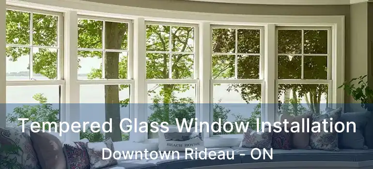  Tempered Glass Window Installation Downtown Rideau - ON