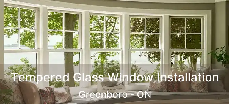  Tempered Glass Window Installation Greenboro - ON