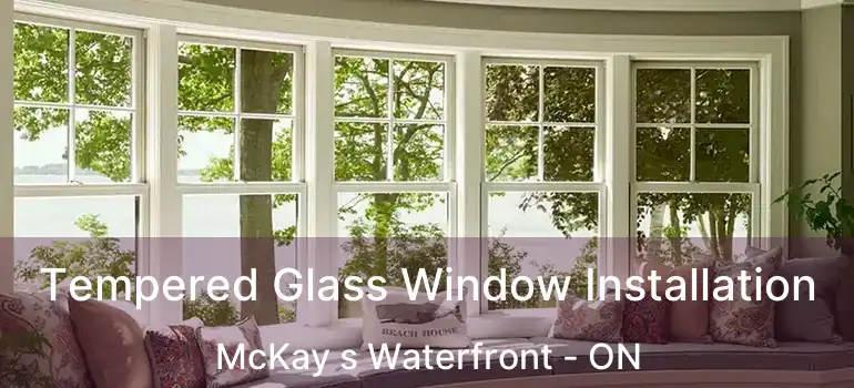  Tempered Glass Window Installation McKay s Waterfront - ON