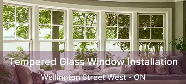  Tempered Glass Window Installation Wellington Street West - ON