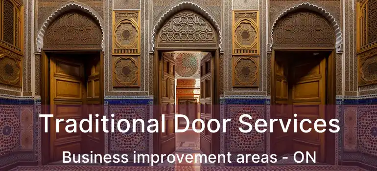  Traditional Door Services Business improvement areas - ON