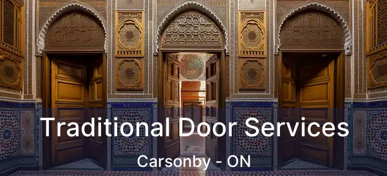  Traditional Door Services Carsonby - ON