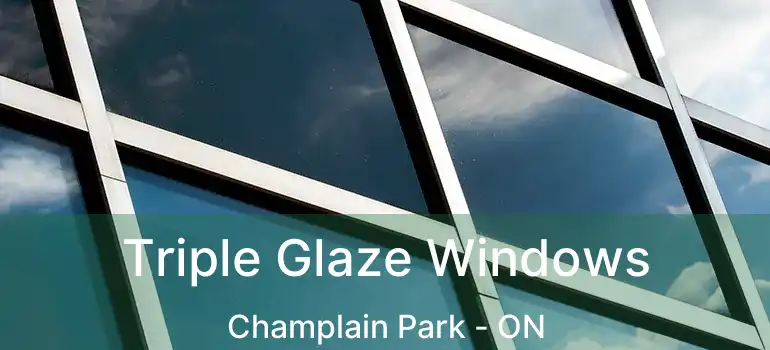  Triple Glaze Windows Champlain Park - ON