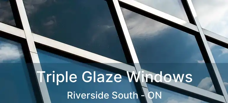  Triple Glaze Windows Riverside South - ON