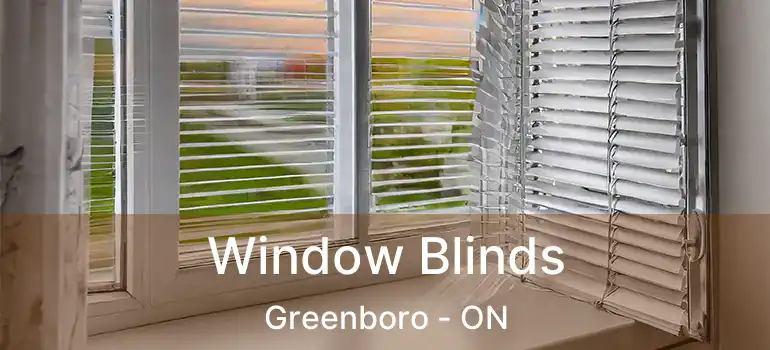  Window Blinds Greenboro - ON