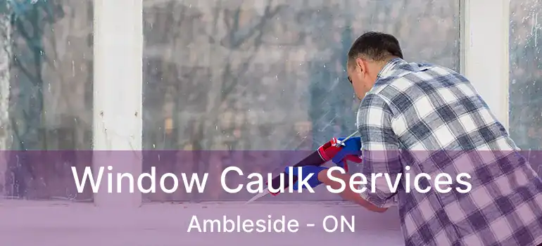  Window Caulk Services Ambleside - ON