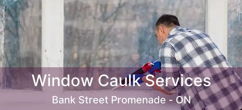  Window Caulk Services Bank Street Promenade - ON