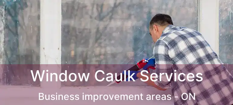  Window Caulk Services Business improvement areas - ON