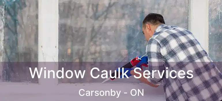  Window Caulk Services Carsonby - ON