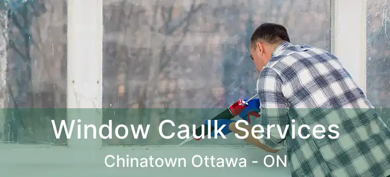  Window Caulk Services Chinatown Ottawa - ON